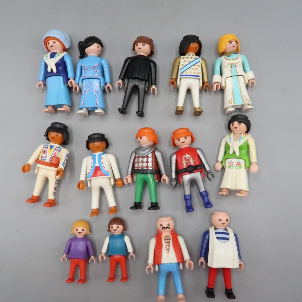 Playmobil  Lot of  14 Figures Village Indian Native American People Children Kid
